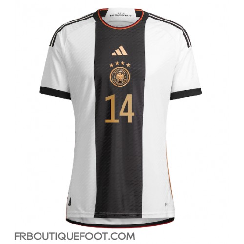 Maillot de foot Allemagne Jamal Musiala #14 Domicile vêtements Monde 2022 Manches Courtes